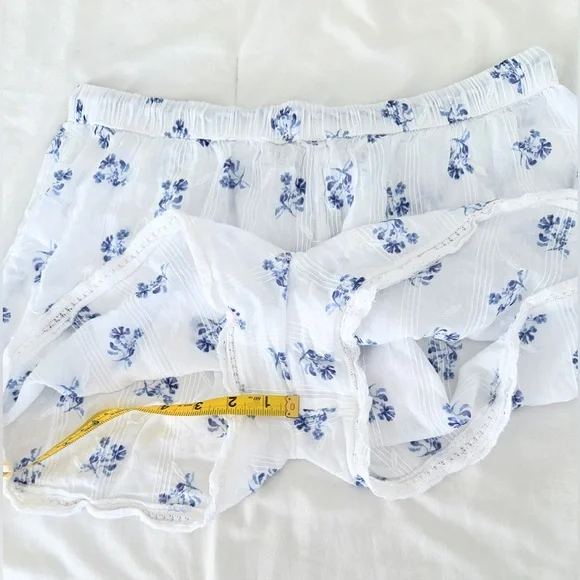 NWOT Joie Sleep Tank/Shorts Pajama Set - White/Blue Floral - Size M - Picture 11 of 11
